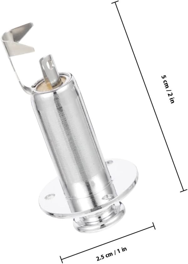 Gitar Pickup Jack Socket Sinklegering Metallplugg med jevnt og minimalt signaltap