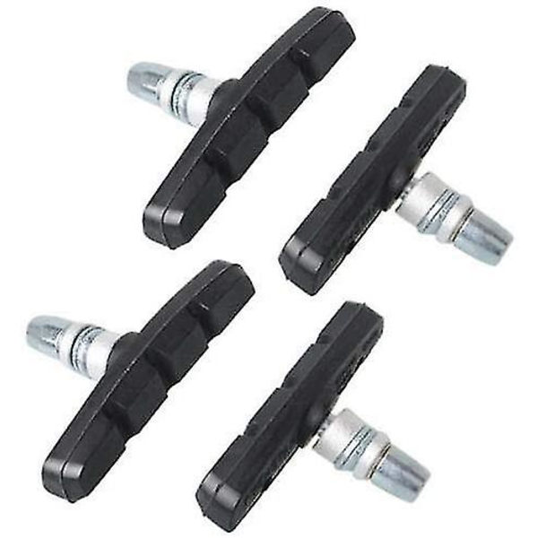 10 Par Sykkelbremseklosser V-brems Svart Aluminium 70mm