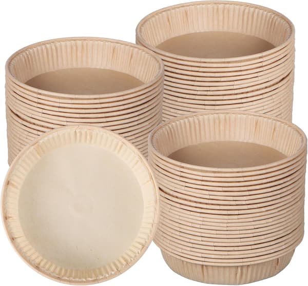 100-pakning 4-tommers bakepapirformer, engangs cupcake-former for muffins