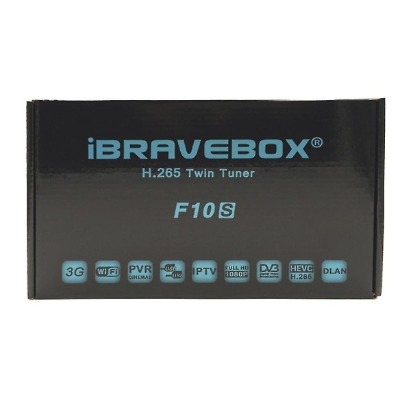 HD Digital Satellitmottagare Dvb-s S2 F10s H.265 Dubbel Tuner