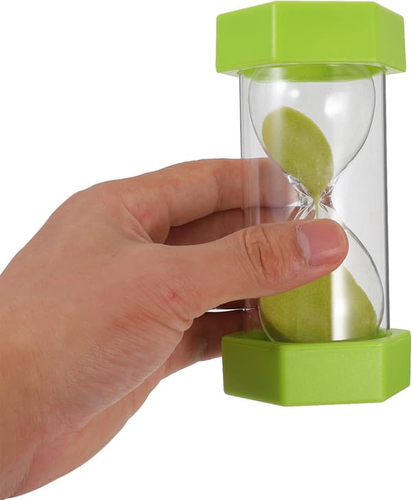 5 minuters sandtimer sandklocka timglas glas 5-minuters nedräkning mångsidig måltidstimer
