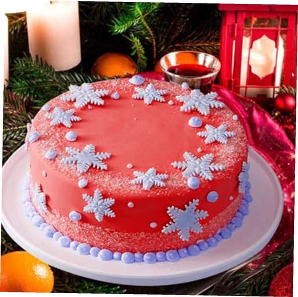 6 stk silikonkjeksform DIY kakeform julekake non-stick premium silikonmateriale