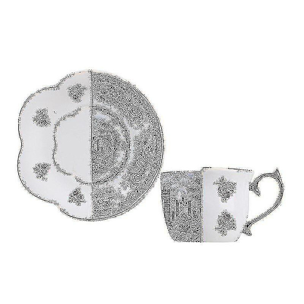 Kaffekopp Lys luksus europeisk retro britisk ettermiddagstekopp kaffekopp underkoppsett