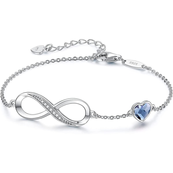 Symbol Charm Armband för Kvinnor 925 Silver Justerbar Mors Dag Smycken Alla Hjärtans Dag för Kvinnor Mamma Wi
