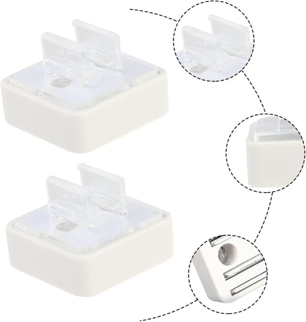 2 stk. magnetisk setebrakett hylleprater magnetbase for displaystativramme, matchende tilbehør