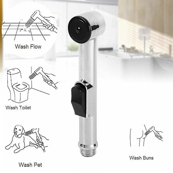 Spraymunstycke för handdusch, Bidet Duschhuvud Spray Spraydusch med Växlare