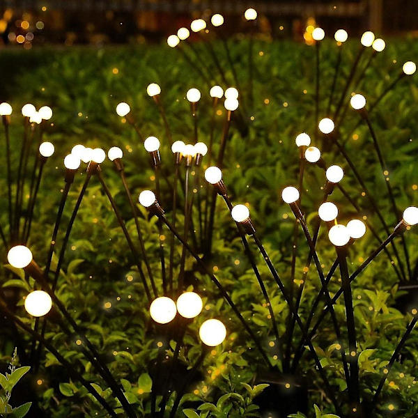 5 Pak Solcelled Firefly Lys Udendørs Vandafvisende Havelys