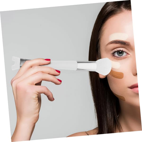 3 stk. Blushbørstesæt Dobbeltendet Ansigtsmakeupbørster Bløde børster