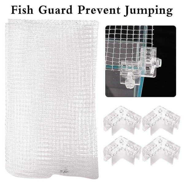 Akvarium Topp Klar Mesh Skjerm Netting Utbytte Del Fisk Tank Deksel Forsyning