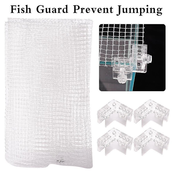 Aquarium Topp Nät Skydd Ersättningsdel Fisk Tank Lock