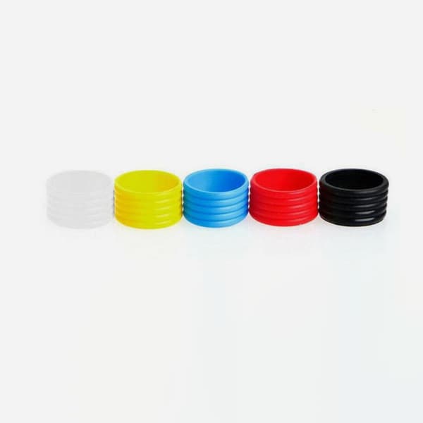5 stk. elastiske ketchergrebringe Overgrip Protector Kompakte små ketcherbånd
