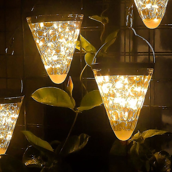 Solcelled Hagebelysning Utendørs Henge Solcellelys Kjegle Solcellelykt For Patio Hage Landskap