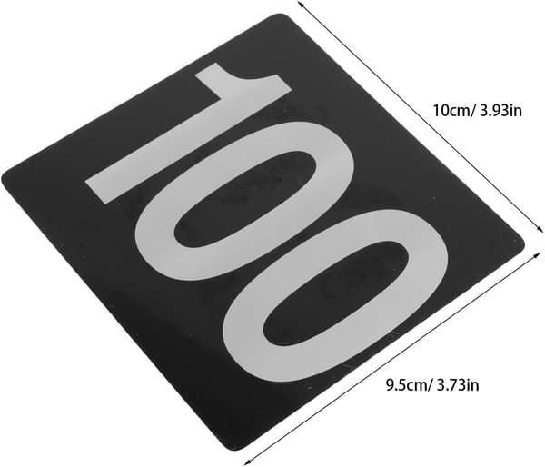 100 st bröllopsbordsnummerkort 1-100 svart bakgrund vit text
