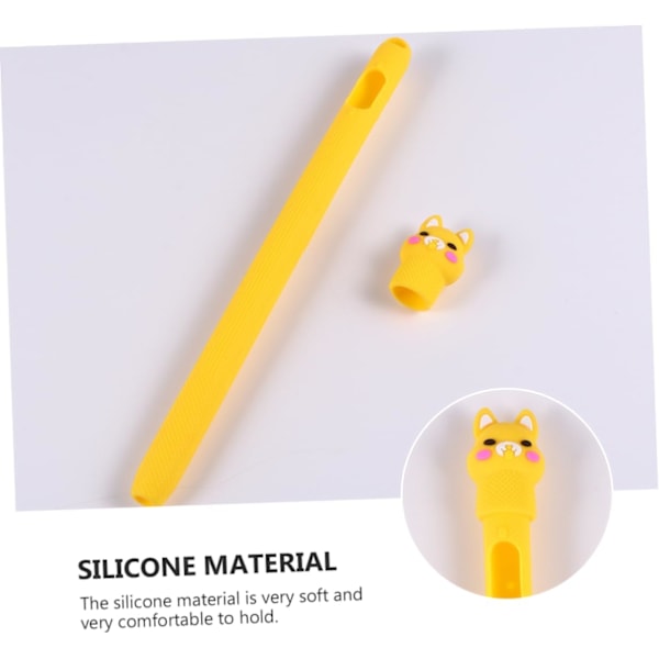 2 stk. Silikonbeskyttelsesetui for Stylus-etui for Blyantpenn-etui Skin Sleeve Grønt Stylus-etui