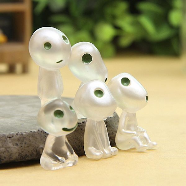 5-pack Luminous Trädfe-dockor, Cartoon Barn Spöke Leksak Dockor Present