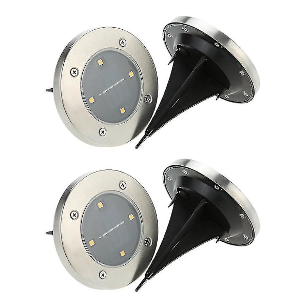 4-pack Energisparande 4 LED Utomhus Trädgård Praktisk Universal Solcellsmarklampa