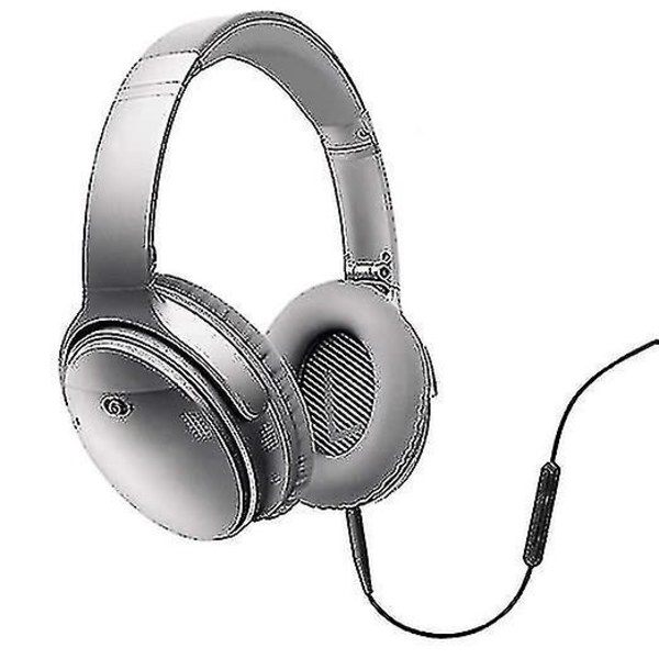 Udskiftningslydkabelledning til Bose Quietcomfort Qc25 Qc35 Hovedtelefoner med Inline Mic Volumenkontrol - yuhao blue