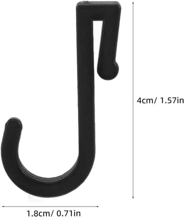 4 st små J-krokar väggfästen plast multifunktionella hängande föremål modern elegant design