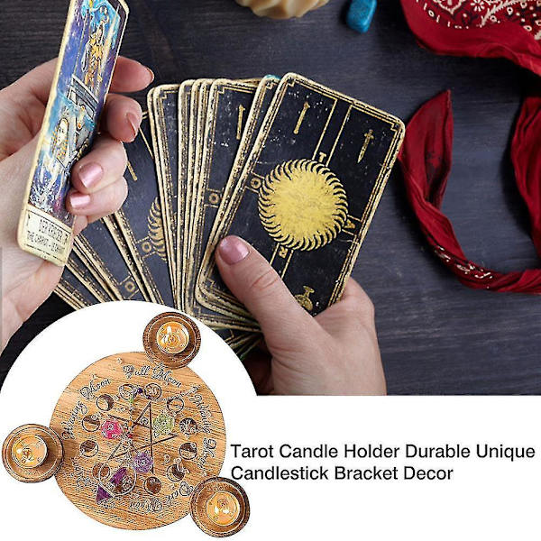 Tarot-kynttilänpidike Ainutlaatuinen Tarjotin Teline Kylpyhuoneen Sisustus