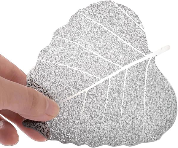 4 stk. te-infuser-sæt i rustfrit stål med bladformede si