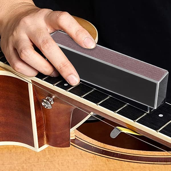 Professionell gitarrbandslipningsstav och filset för gitarr och ukulele