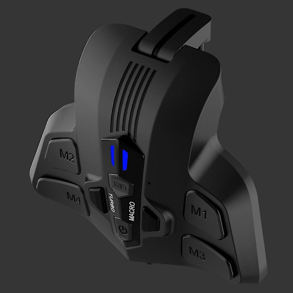 Tilbehør for bakre padler, styringsutvidelsessett, bakknapp, bakplate, omleggingssett for PS5 DualSense med turboer og makroer Black