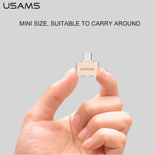 Pienikokoinen Micro USB - USB 2.0 -muunnin matkapuhelimiin