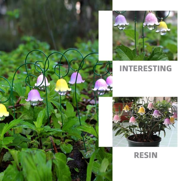 9 st blomsterpinnar för trädgårdsdekoration Blomsterträdgårdspinnar iögonfallande utomhusdekor