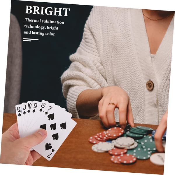 Tomme pokerkort varmeoverførselspapir spillekort sæt til DIY brugerdefineret udskrivning