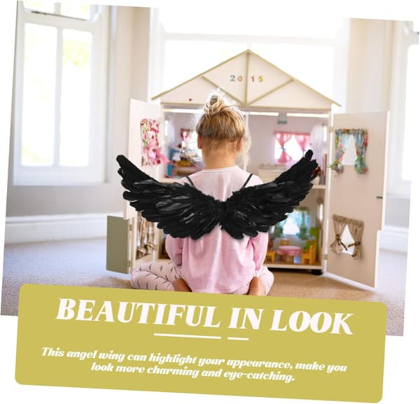 Lette vinger rekvisitter for gutter og jenter Cosplay Party Angel Wing tilbehør
