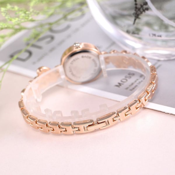 Women's Creative Love Full Diamond Quartz Set Watch Women's Quartz Watch Bits Silver