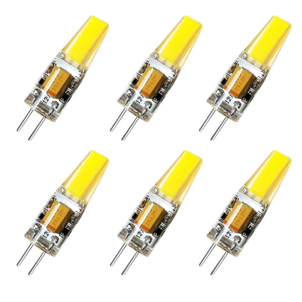 6 Pcs G4 3w 1led Dimmable Corn Light Ac12v White Warm White