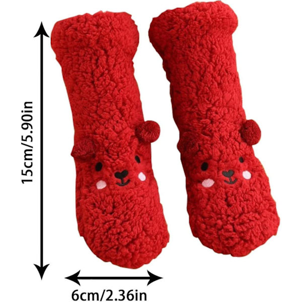 Plush Golvsockor, färgglada Fuzzy Sockor för Kvinnor | Sockor för Kallt Väder