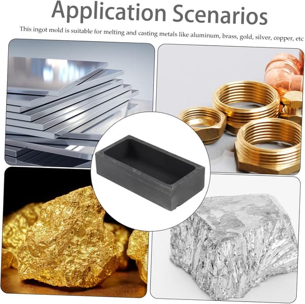 Grafitgötform Högdensitetsgjutform 1000g för aluminium koppar guld silver