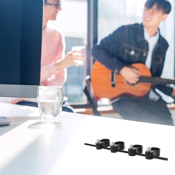 Fingerutvider for gitar og bass med elastisk koblingsstang, ABS- og silikonmateriale