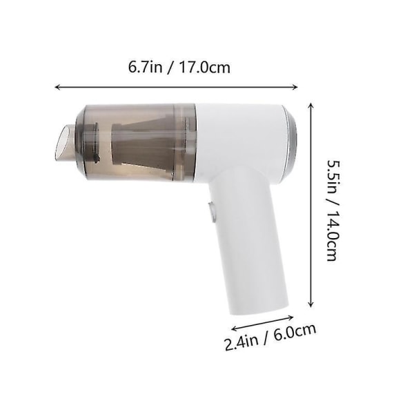 USB-ladattava pölynimuri langaton autoimuri LED-valolla