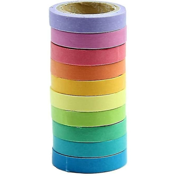 10 Pack Rainbow Rolls teippiä käsityöt koululahjat f155 | Fyndiq