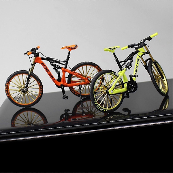 Sykkelmodell 1:10 Skala Alloy Downhill Mountain Bike Leke Bursdagsgave Red