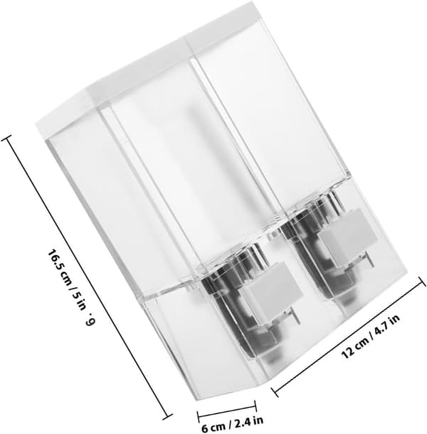 Sæbedispenser Brusebad Shampoo Dispenser 2 Kammer Pp Materiale Nem Dosering