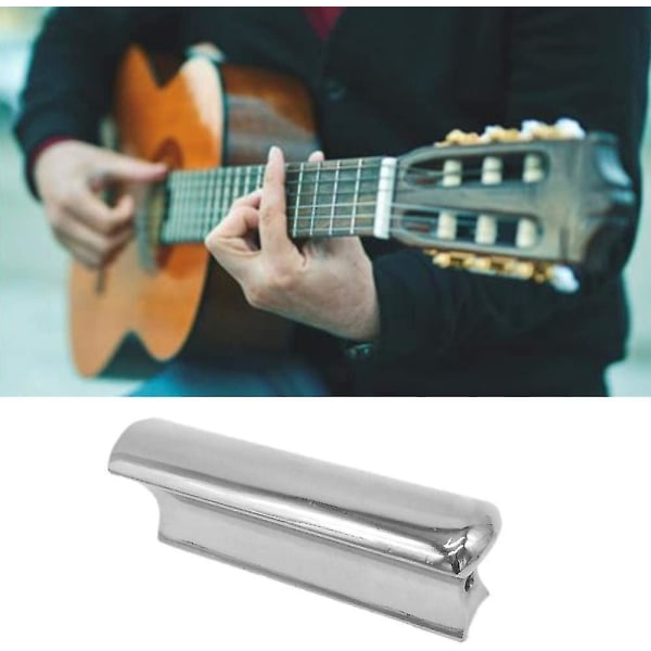 Gitarr Slide Tone Solid Rostfritt Stål Elektriska Gitarrtillbehör För Elektrisk Gitarr