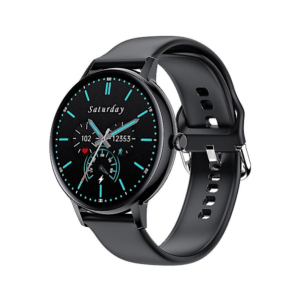 Smartwatch med Hjertefrekvens, Blodtryk, Blodilt, Bluetooth Opkald, Multi Sportstilstand Silver glue