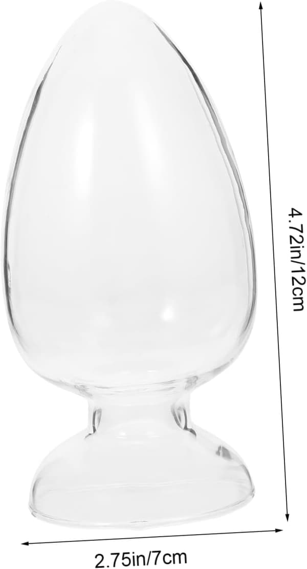 2 stk. koniske kyllingehjerteflasker i glas til opbevaring af laboratorieprøver