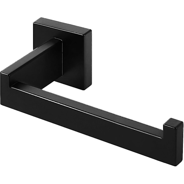 Toilet Paper Holder Stainless Steel Kitchen Bathroom Square Black