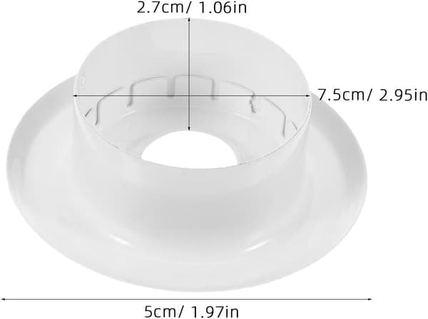 4 stk. brandslukker dekorativt dæksel Dn15 1/2\" loftssprinkler trimplade
