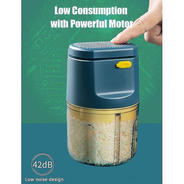 1 stk Bærbar Hvitløksblender Elektrisk Matkutter Mini