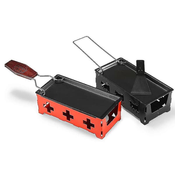 Multifunksjonsostgrillplate med varmeisolerende håndtak, bakebrett, bakeverktøy
