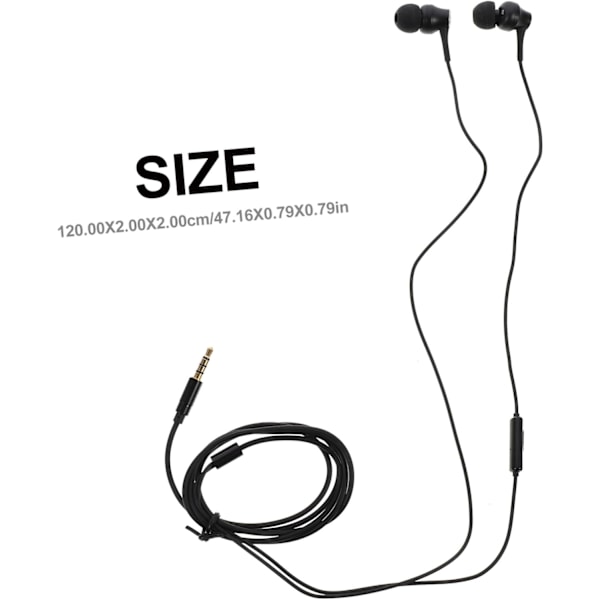 In-ear høretelefoner med 3,5 mm stik, robuste og pålidelige til daglig brug, tilfældig farve