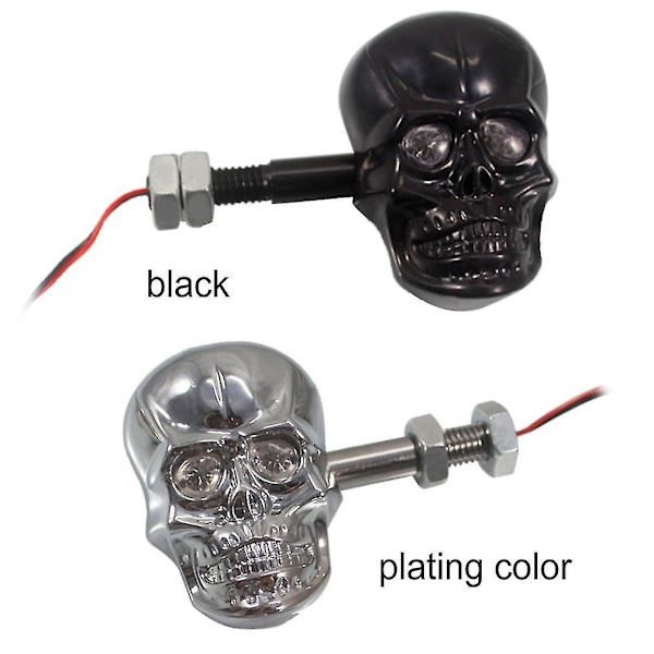 Punk Skull-formede Blinklys for Motorsykkel Modifisering