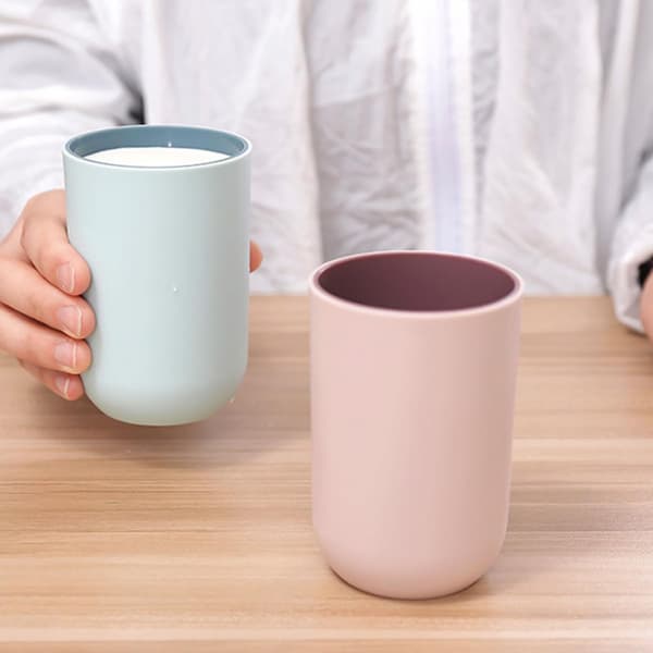 4st Tandborstmugg Enkel Tandborstmugg Lättvikt Slitstark TPR Pp Material Säker Mugg