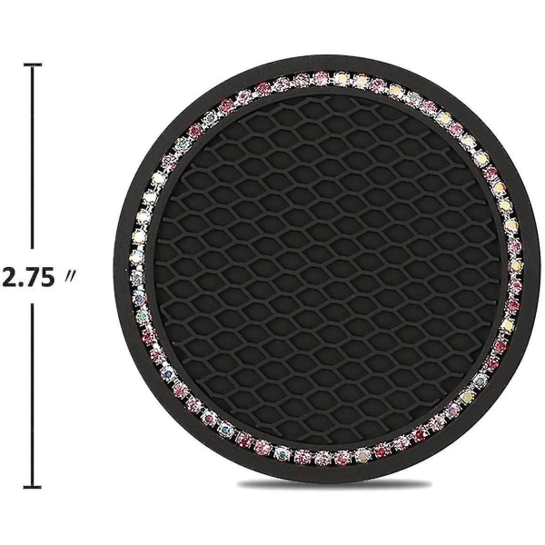 4 Paketti Bling Auton Aluslautasia - Timantti Auton Tarvikkeet